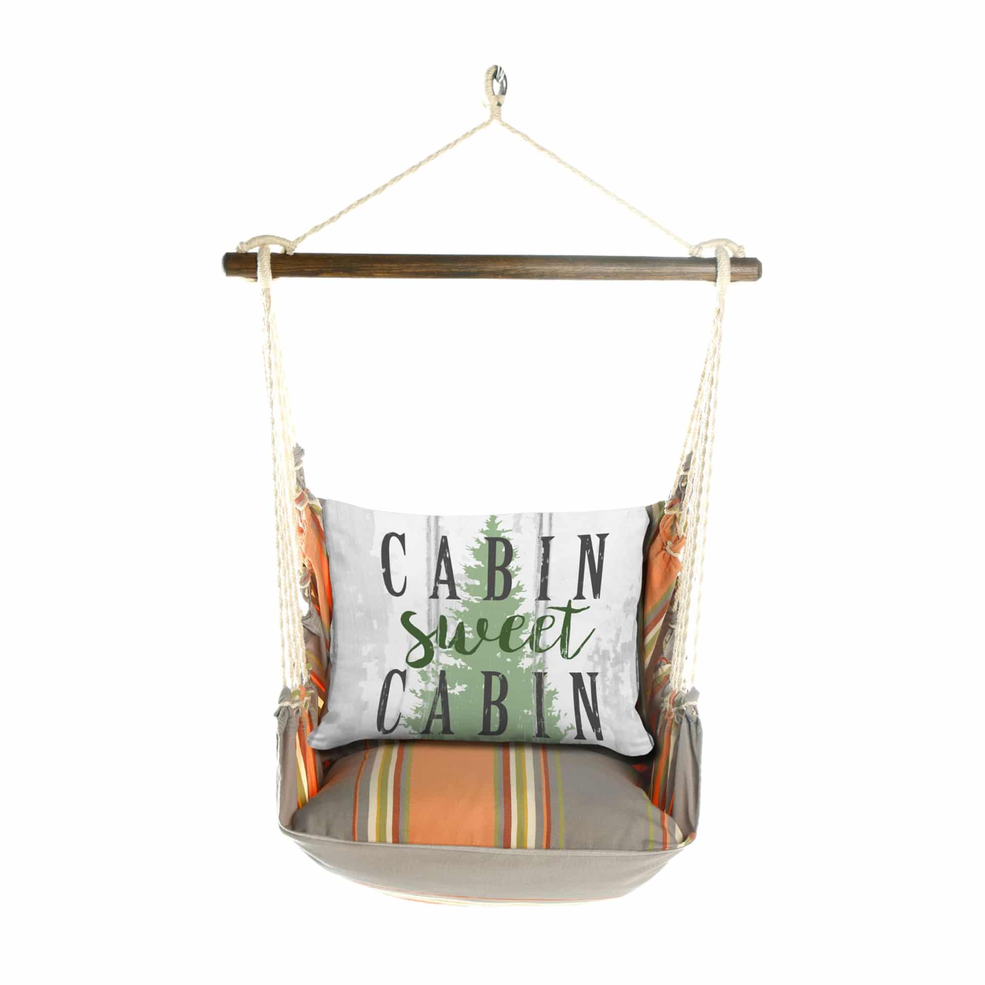 Swing Set 4 piece - Serene Sunset w/ Cabin Sweet Cabin <br>(Item # sws-sun-jm2505) - Image 3