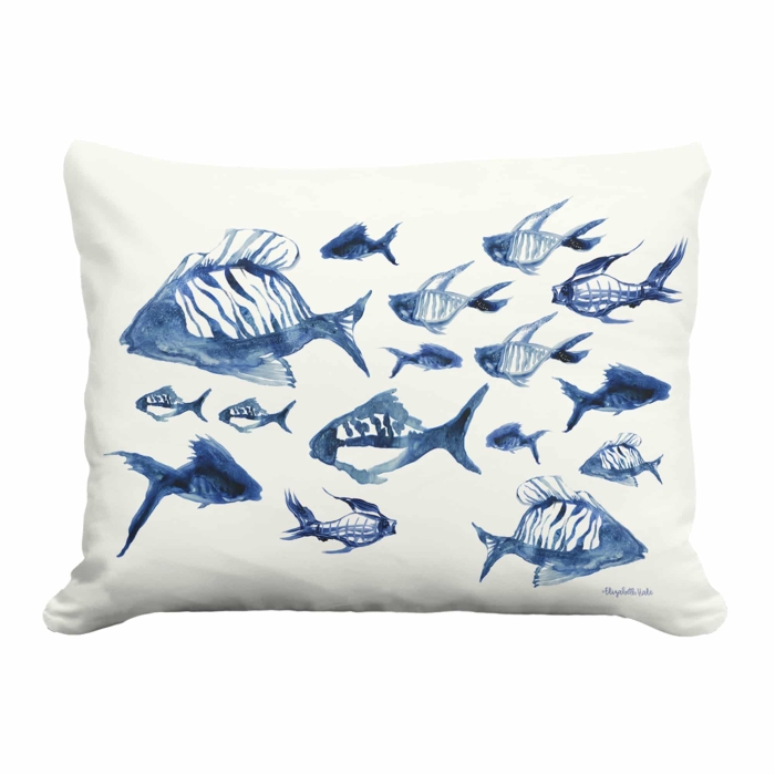 Outdoor Pillow Underwater Ballet 19x24 <br>(Item # pph-eh2504) - Image 2