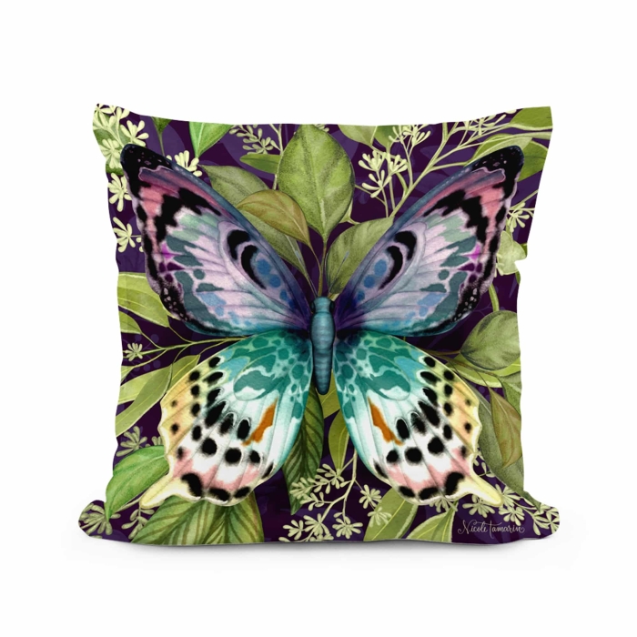Outdoor Pillow Mystic Butterfly 18x18 <br>(Item # ppl-nt2504) - Image 2