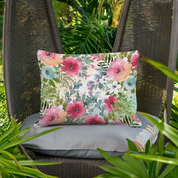 Outdoor Pillow Meadow Dance 1 13x18 <br>(Item # ppw-jh461)