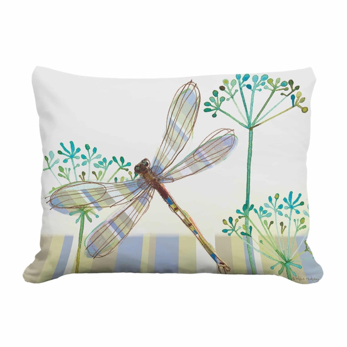 Outdoor Pillow Dragonfly Wisp 13x18 <br>(Item # ppw-rr604) - Image 2