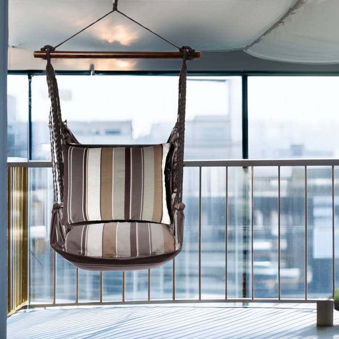 Swing Set 4 piece - Slate Gray Stripe w/ Slate Gray Stripe <br>(Item # sg331-sp)