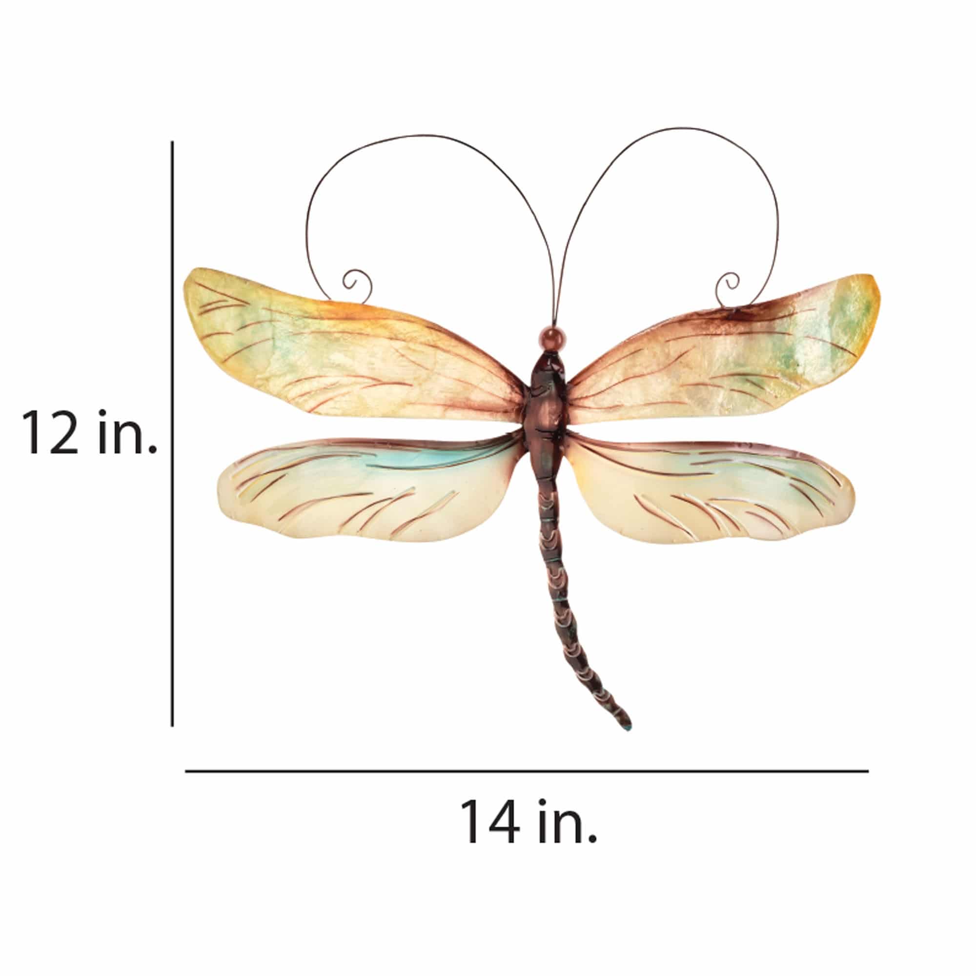 Dragonfly Wall Decor Pearl <br>(Item # m4005) - Image 3