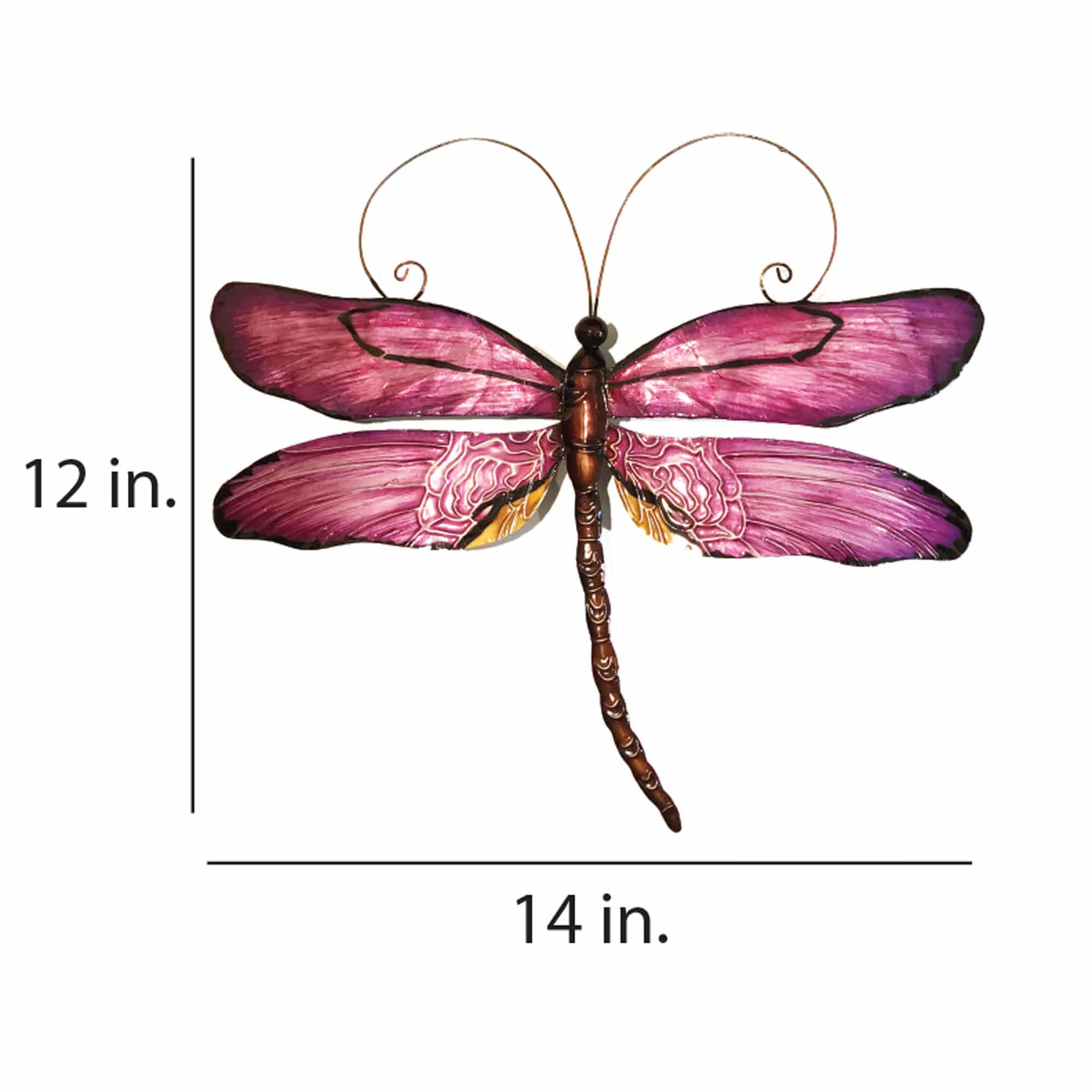 Dragonfly Wall Decor Purple <br>(Item # m4033) - Image 3