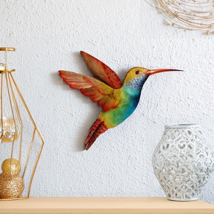 Hummingbird Wall Decor Large Rainbow <br>(Item # m7020 l m)