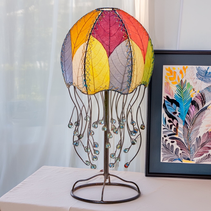 Jellyfish Table Lamp Multi Color <br>(Item # 399 t m)
