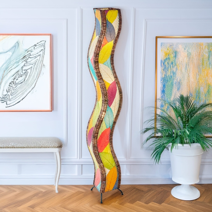 Wave Giant Floor Lamp Multi Color <br>(Item # 457 xl m)