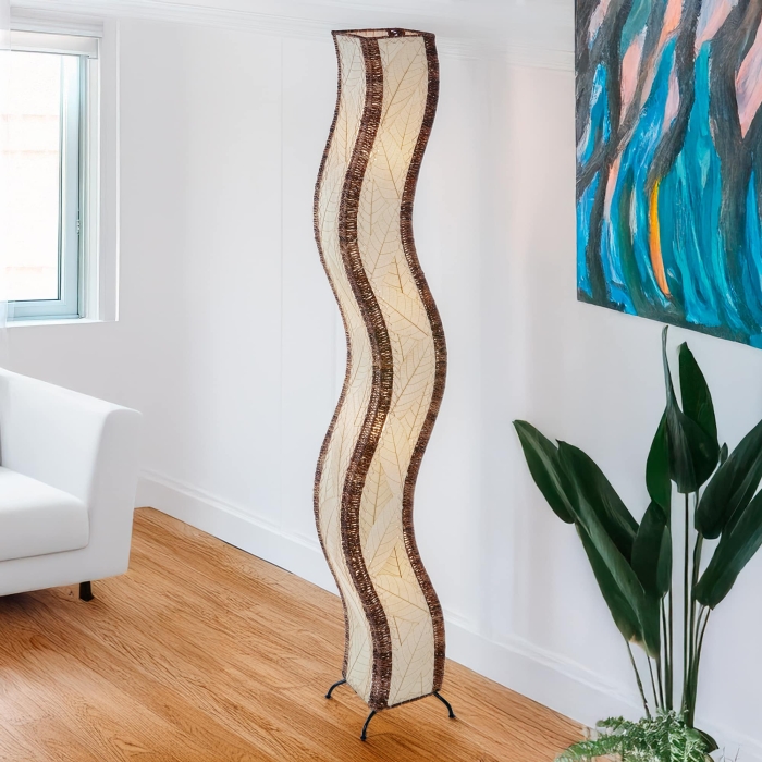 Wave Giant Floor Lamp Natural <br>(Item # 457 xl n) - Image 2