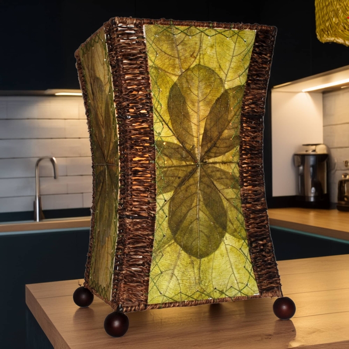 Hourglass Table Lamp Green <br>(Item # 553 t g)