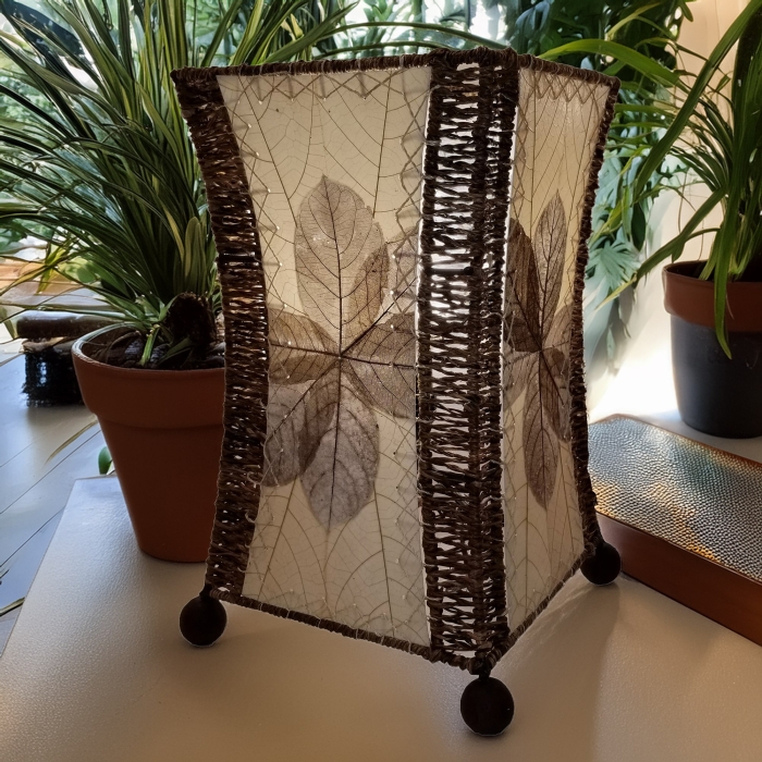 Hourglass Table Lamp Natural <br>(Item # 553 t n)