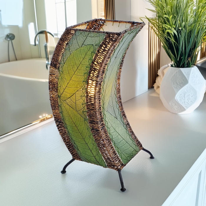 C Shape Table Lamp Green <br>(Item # 566 g) - Image 2