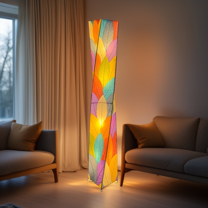 Twist Giant Floor Lamp Multi Color <br>(Item # 567 xl m)