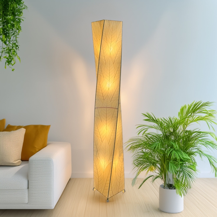 Twist Giant Floor Lamp Natural <br>(Item # 567 xl n)