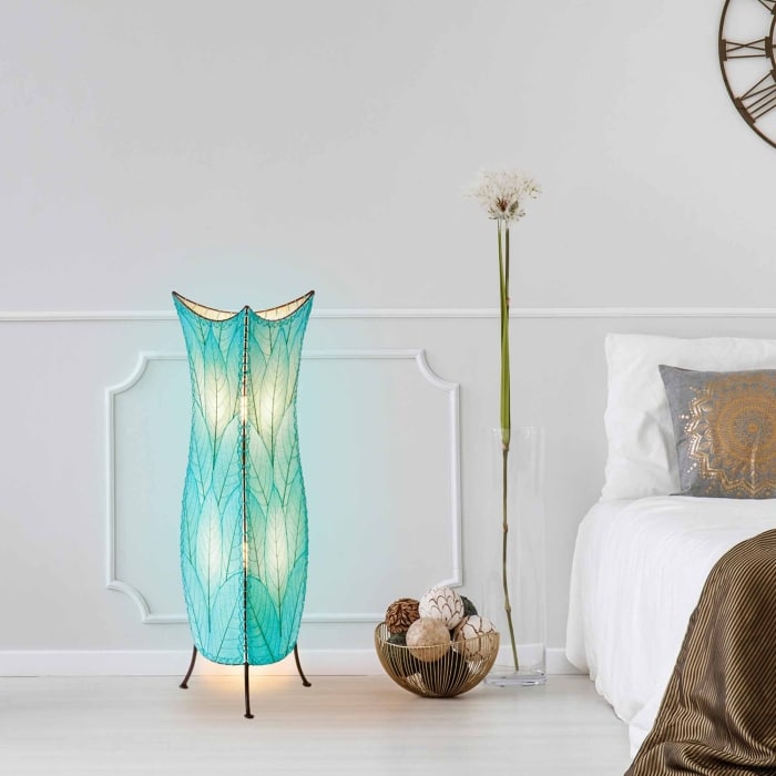 Flowerbud Large Floor Lamp Sea Blue <br>(Item # 568 l sb)
