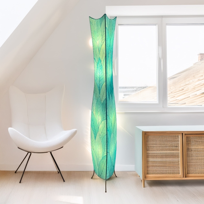 Flowerbud Giant Floor Lamp Sea Blue <br>(Item # 568 xl sb)