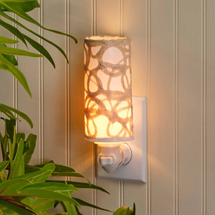 Paper Nightlight Swirl Natural <br>(Item # 625 d)