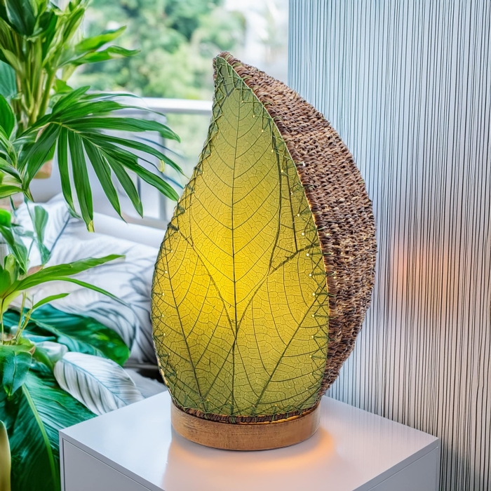 Leaflet Table Lamp Green <br>(Item # 647 t g) - Image 2