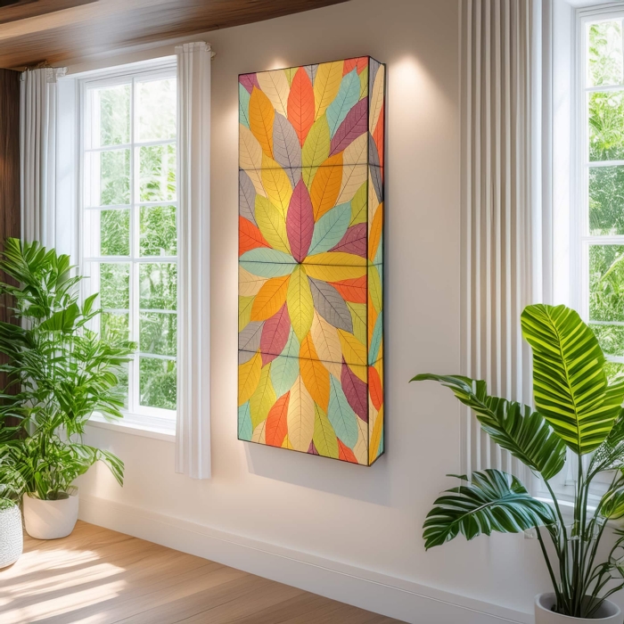 Sunburst Panel Wall Lamp Multi Color <br>(Item # 313 w m)