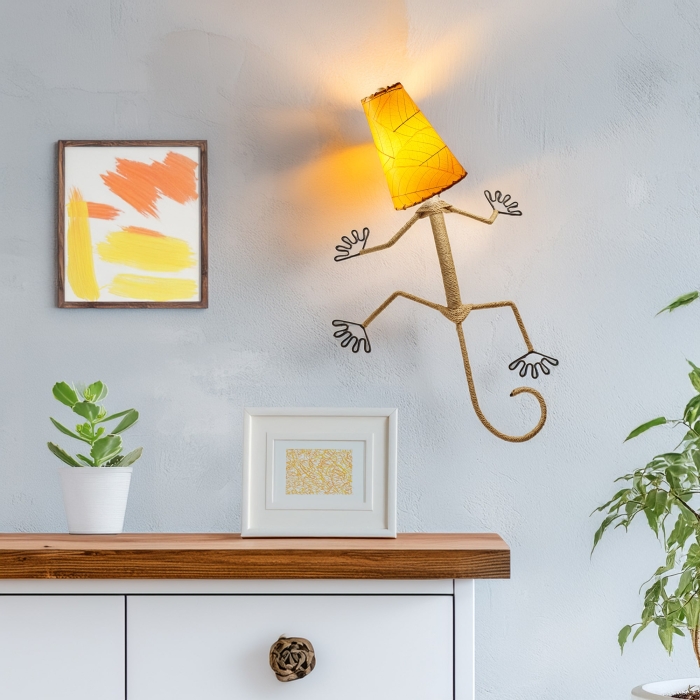 Gecko Wall Lamp Combo Orange <br>(Item # 396 xo)