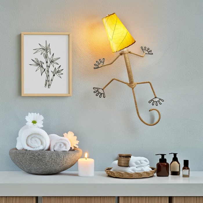 Gecko Wall Lamp Combo Yellow <br>(Item # 396 xy)