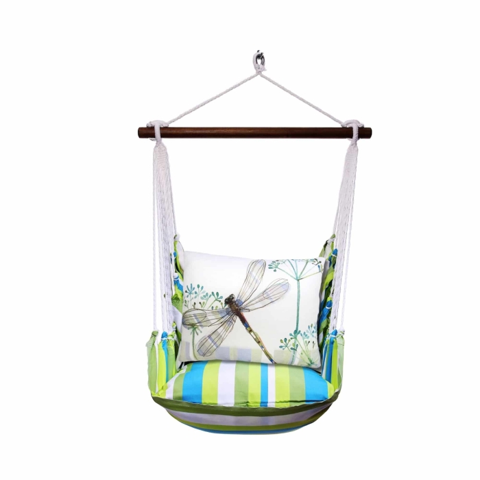 Swing Set 4 piece - Beach Boulevard Stripe w/ Dragonfly Wisp <br>(Item # bbrr604-sp) - Image 2