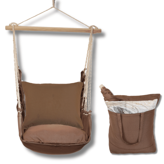 Swing Set 4 piece - Chocolate Solid w/ Chocolate Solid <br>(Item # ch238-sp) - Image 2