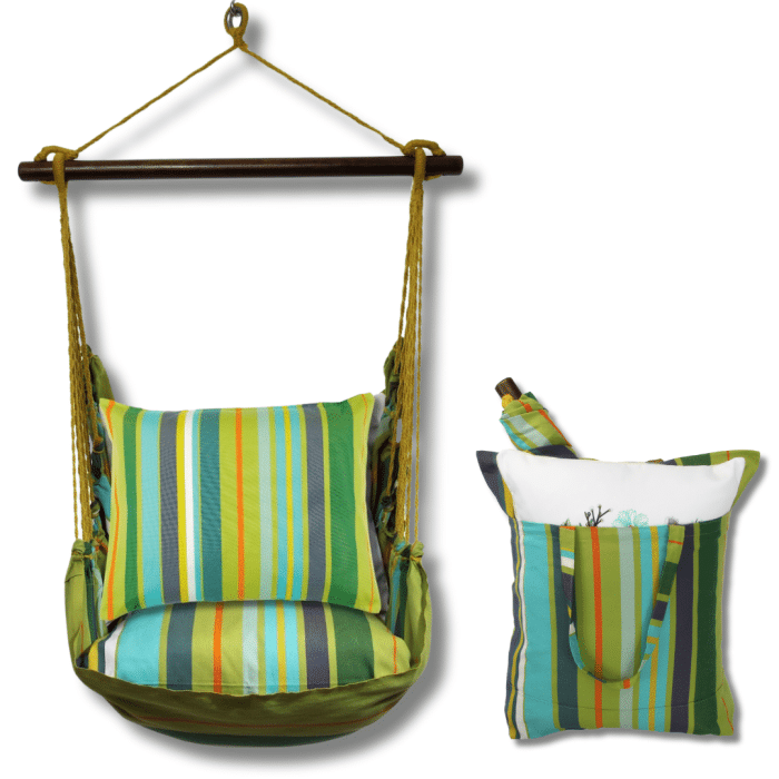 Swing Set 4 piece - Citrus Stripe w/ Citrus Stripe <br>(Item # ct273-sp) - Image 2