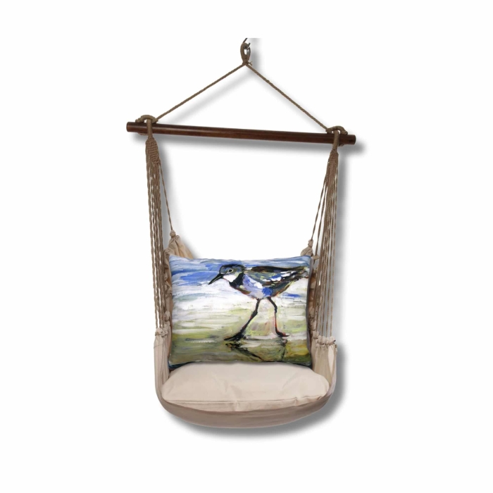 Swing Set 4 piece - Latte Solid w/ Sandpiper <br>(Item # ltsw402-sp) - Image 2