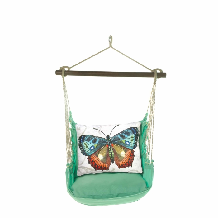 Swing Set 4 piece - Seafoam Green Solid w/ Butterfly M2 <br>(Item # sfsn302-sp) - Image 3