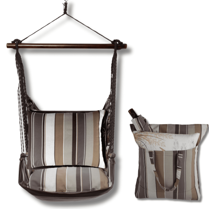 Swing Set 4 piece - Slate Gray Stripe w/ Slate Gray Stripe <br>(Item # sg331-sp) - Image 2