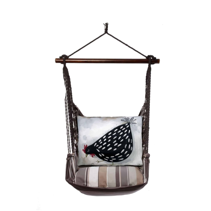 Swing Set 4 piece - Slate Gray Stripe w/ Good Chick <br>(Item # right) <br>(Item # sgll401-sp) - Image 3