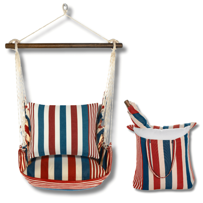 Swing Set 4 piece - Stars & Stripes w/ Star & Stripe <br>(Item # ss366-sp) - Image 2