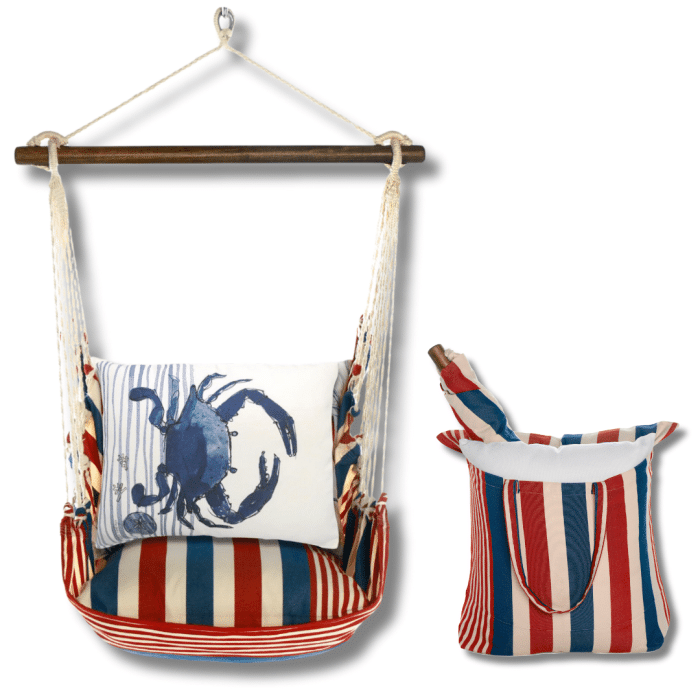 Swing Set 4 piece - Stars & Stripes w/ Crab <br>(Item # Blue) <br>(Item # ssrr915-sp) - Image 2