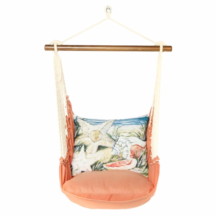 Swing Set 4 piece - Living Coral w/ Seashells <br>(Item # sws-lc-sw462) - Image 3