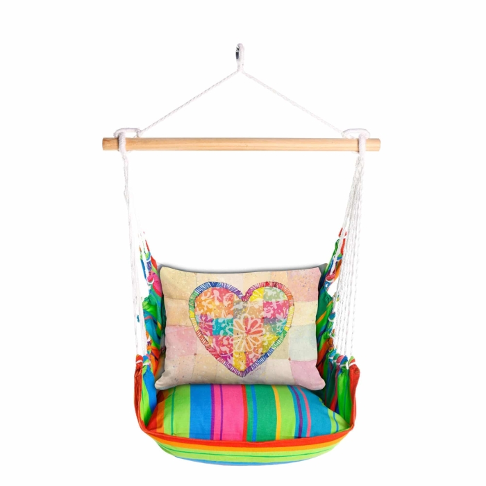 Swing Set 4 piece - Le Jardin Nouveau w/ Colorful Heart <br>(Item # sws-ljn-rr2503) - Image 3