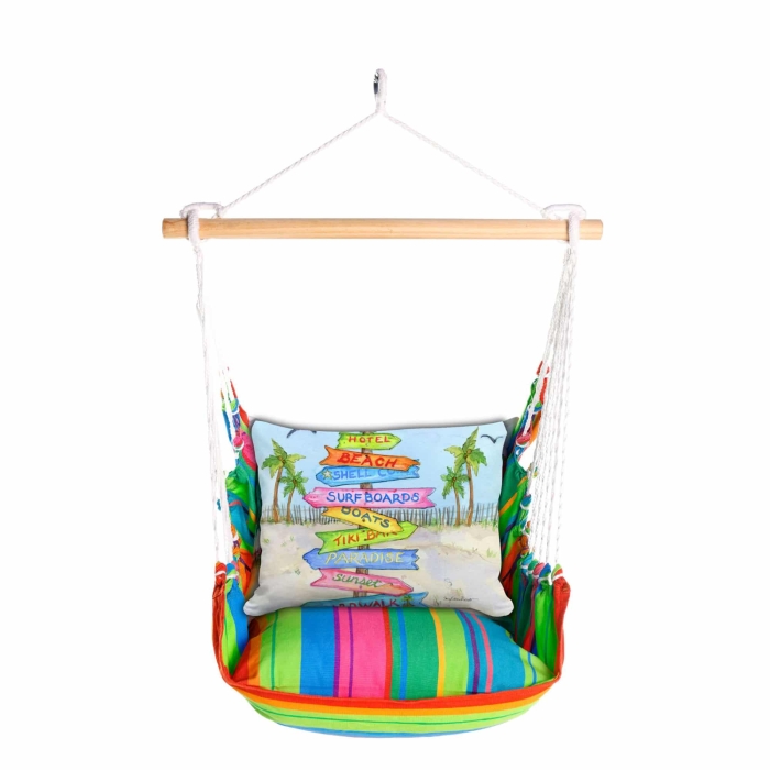 Swing Set 4 piece - Le Jardin Nouveau w/ Beach Signs <br>(Item # sws-ljn-sr2501) - Image 3