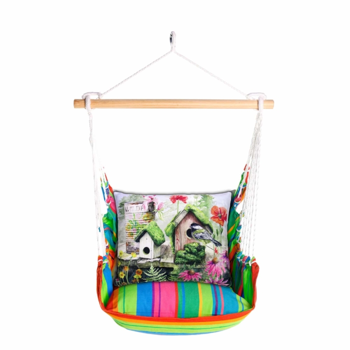 Swing Set 4 piece - Le Jardin Nouveau w/ Garden Birdhouses <br>(Item # sws-ljn-tc461) - Image 3