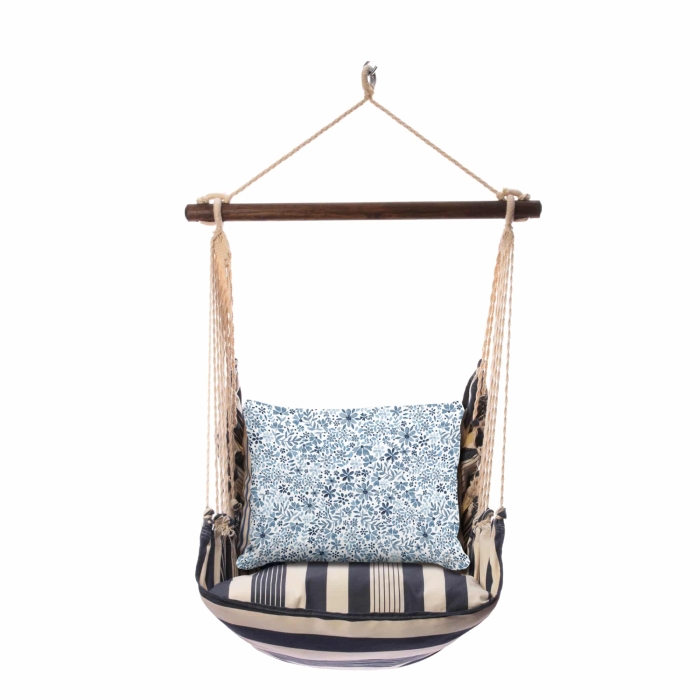Swing Set 4 piece - Marina Stripe w/ Indigo Flourish <br>(Item # sws-ma-brd2512) - Image 2
