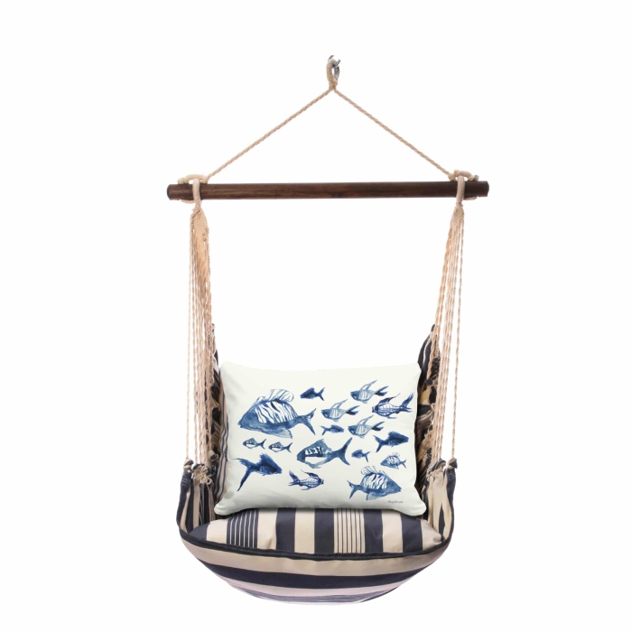 Swing Set 4 piece - Marina Stripe w/ Underwater Ballet <br>(Item # sws-ma-eh2504) - Image 3