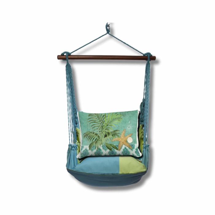 Swing Set 4 piece - Meadow Mist Stripe w/ Starfish and Palm <br>(Item # sws-mm-jm2504) - Image 3