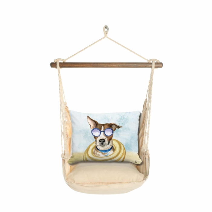 Swing Set 4 piece - Magnolia Stripe w/ Cool Dog <br>(Item # sws-ms-brd2504) - Image 3