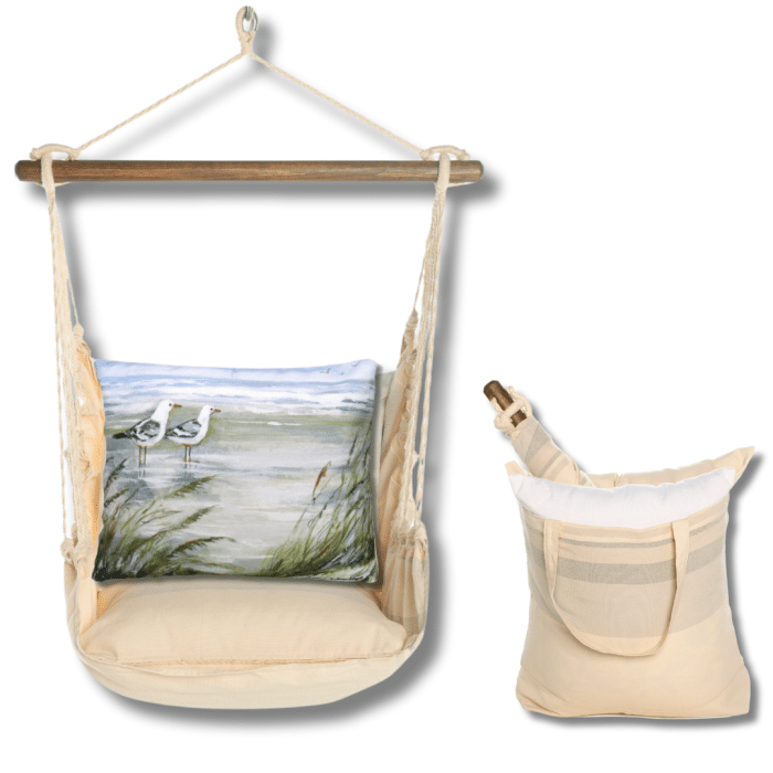 Swing Set 4 piece - Magnolia Stripe w/ Seagulls <br>(Item # sws-ms-sw463) - Image 2