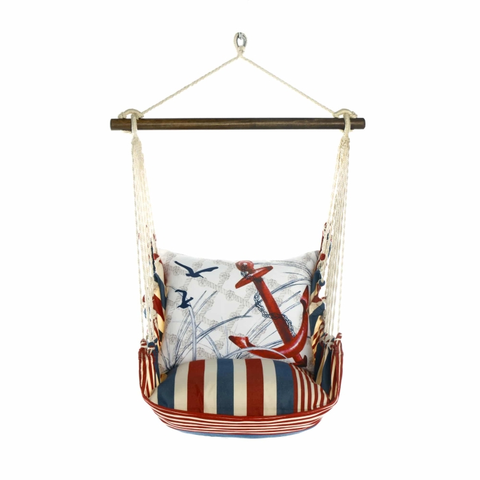 Swing Set 4 piece - Stars & Stripes w/ Red Anchor <br>(Item # sws-ss-ds2501) - Image 3