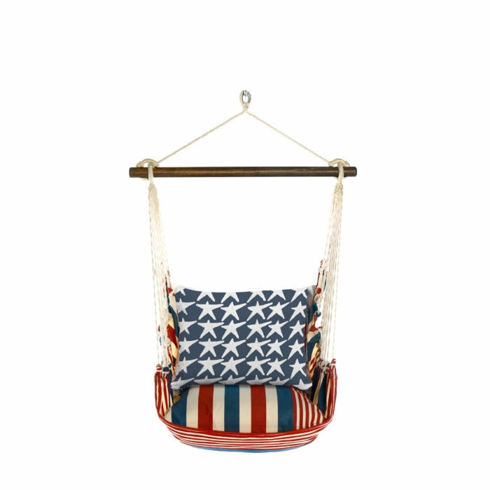 Swing Set 4 piece - Stars & Stripes w/ Flag Stars <br>(Item # sws-ss-jap2504) - Image 3