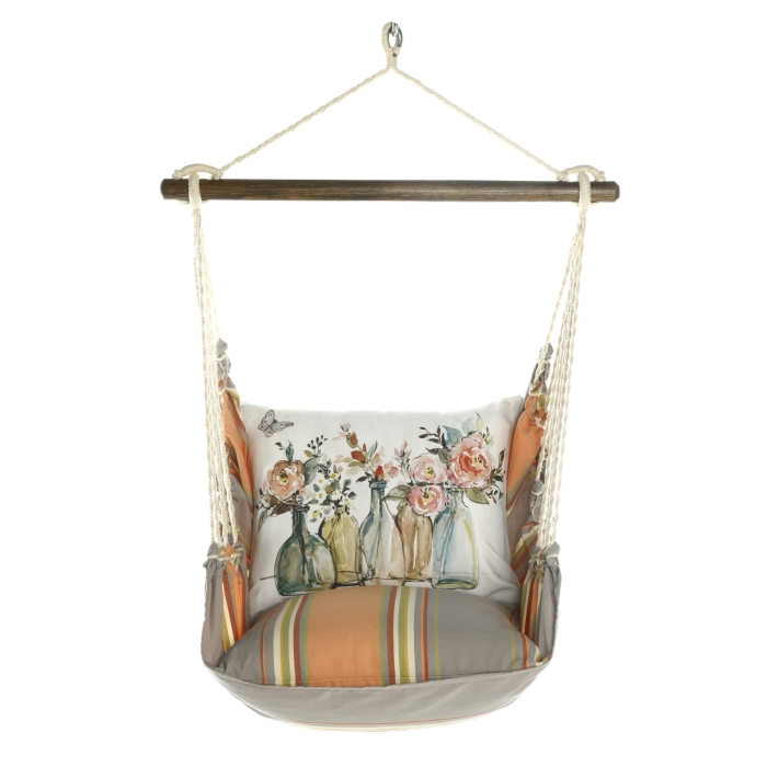 Swing Set 4 piece - Serene Sunset w/ Flowers in Glass Bottles <br>(Item # sws-sun-sw2503) - Image 3
