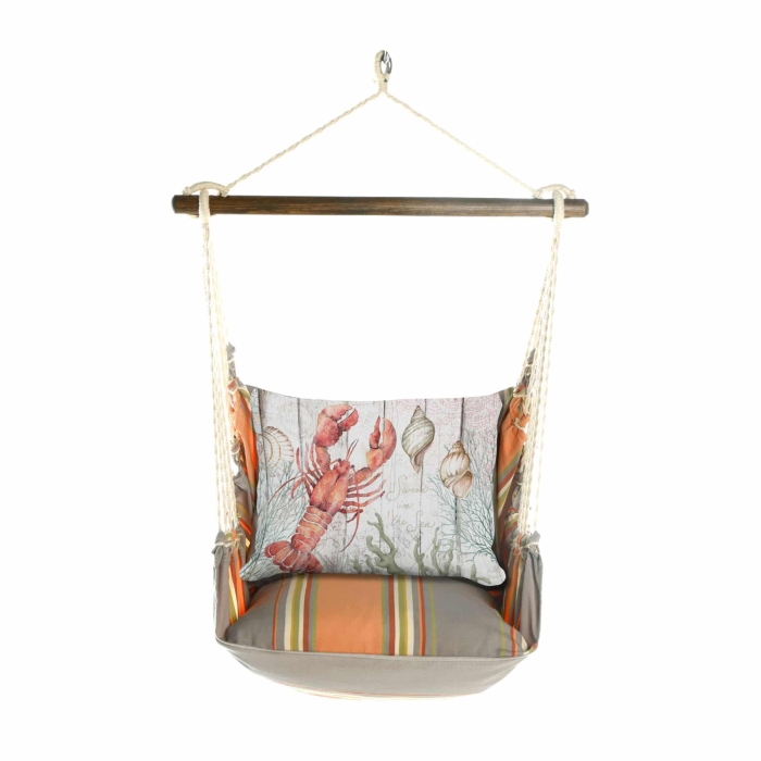 Swing Set 4 piece - Serene Sunset w/ Lobster with Seashells <br>(Item # sws-sun-sw2512) - Image 3