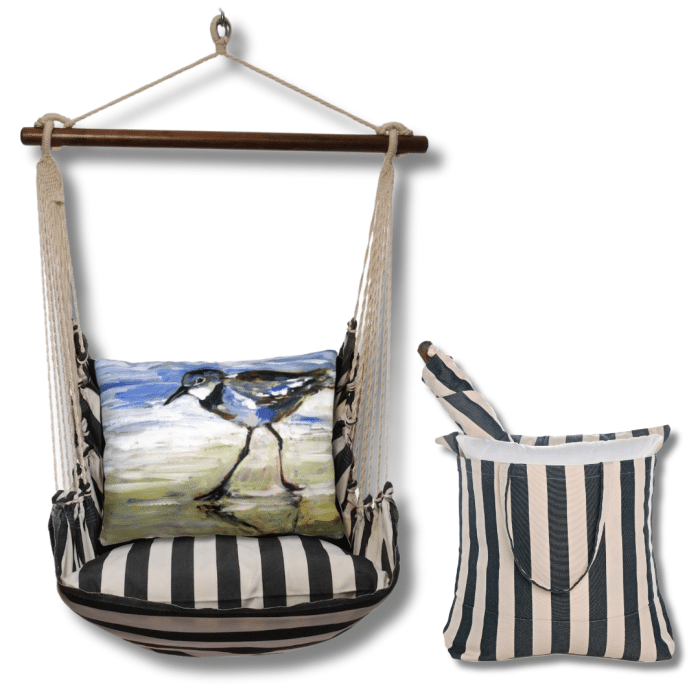 Swing Set 4 piece - True Black Stripe w/ Sandpiper <br>(Item # tbsw402-sp) - Image 2