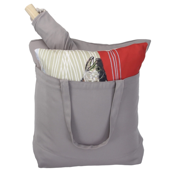 Swing Set 4 piece - Gray Solid w/ Gray Solid <br>(Item # gr324-sp) - Image 4