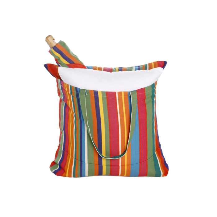 Swing Set 4 piece - Le Jardin Stripe w/ Colorful Heart <br>(Item # sws-lj-rr2503) - Image 4