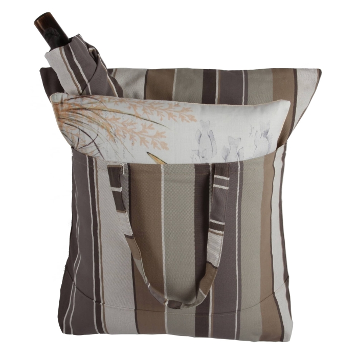 Swing Set 4 piece - Slate Gray Stripe w/ Vintage Bee on Black <br>(Item # sgcb701-sp) - Image 4